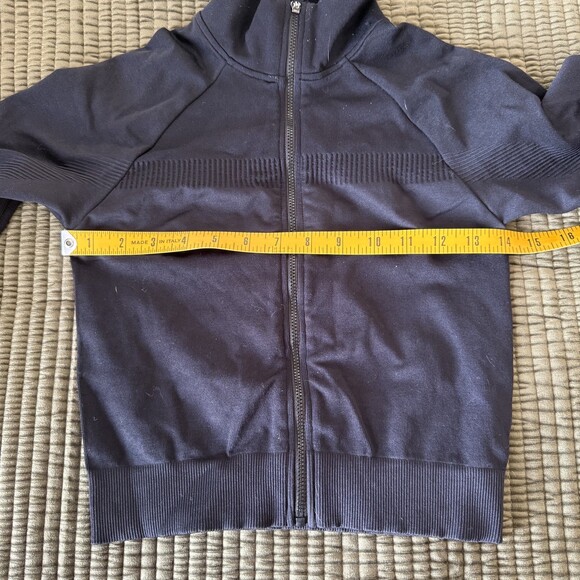 Fabletics  Cropped  Seamless Rib Jacket Zip Up Women's Size small - Picture 9 of 14